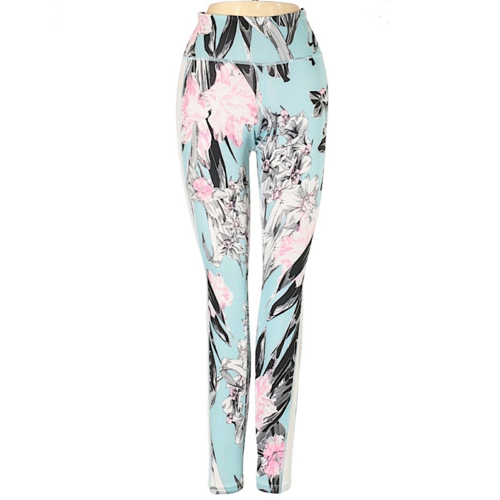 Nike Drift XSmall Floral Sky Blue Legging